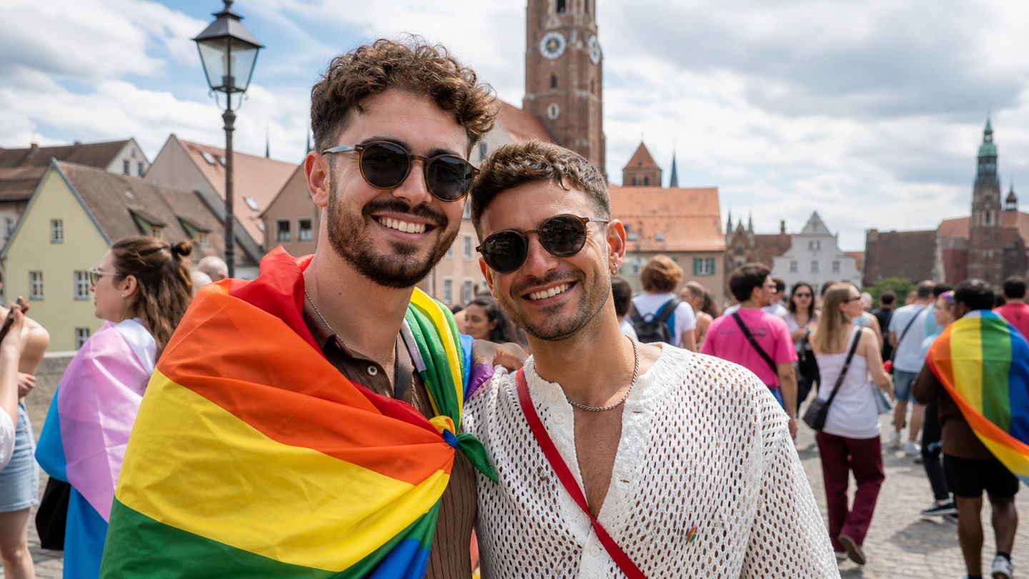 AI-generated editorial scene for CSD Landshut 2026; not a photograph of the event