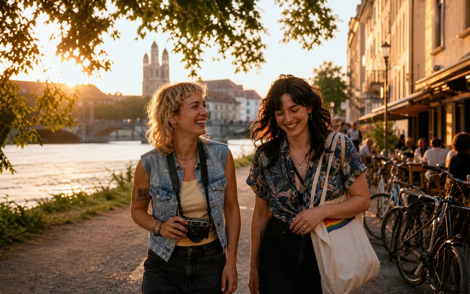 AI-generated editorial scene for A queer weekend in Munich: community, culture and nightlife