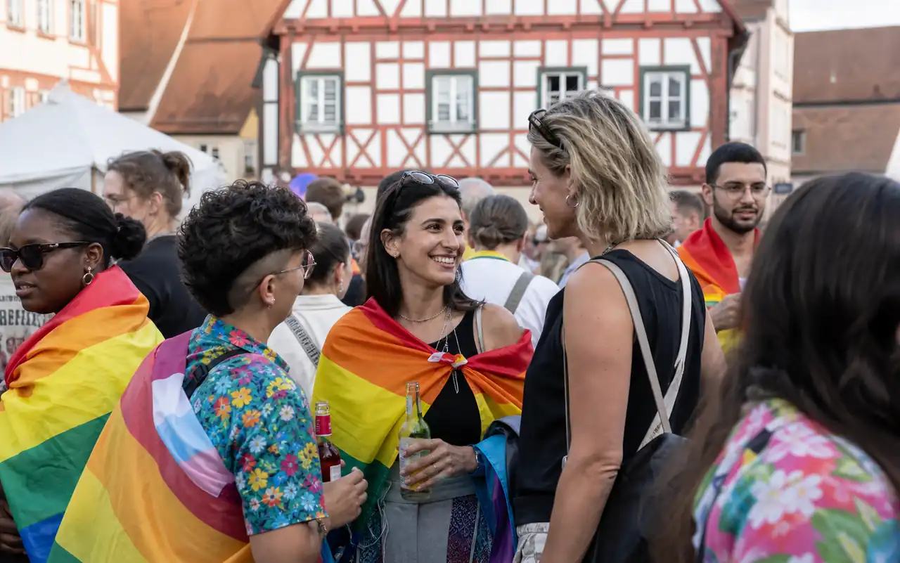 AI-generated editorial scene for CSD Herzogenaurach 2026 in Erlangen